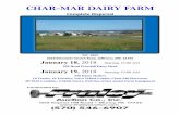 CHAR-MAR DAIRY FARM - Fraley Auction · tractors ‘04 fendt 926 tractor, 4 wd, cah, 4 hyds. 710/70 r42-10,000 hrs.; 2001 fendt 716 trac- tor, 4wd cah, w/ fendt 755 loader-10,000