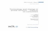 Technology and change in postal services impacts on … · WIK-Consult Report Study for Citizens Advice Technology and change in postal services – impacts on consumers Authors: