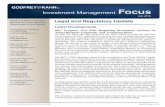 Investment Management Focus - gklaw.com€¦ · 38a-1 (i.e., each investment ... should be tailored based on the nature and scope of a fund complex ... Investment Management Legal