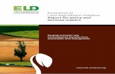 THE ECONOMICS OF AND EGRADATION Economics of … · Land Degradation Initiative: Report for policy and ... (2015). Report for policy and decision makers: Reaping economic and environmental