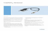 UniNOx-Sensor - Kienzle · The VDO / NGK UniNOx-Sensor is a stand-alone, multi-functional sensor, which measures both the NOx-concen tration and the air/fuel-ratio lambda (λ) in