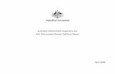 Australian Government response to the ASIC Enforcement ... · 4 | P a g e Rec no. Recommendation Government Action 14 ASIC Act search warrants should only be issued when there is