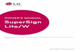 OWNER’S MANUAL SuperSign Lite/W - LG Electronics · 1. ENGLISH. Overview. The brief introduction and components of the SuperSign Lite/W are described below. Introduction to SuperSign.