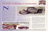  · REMANUFACTURING PLATED ENGINE CYLINDERS By Jim Hackl Registered Mechanical Engineer Millennium Technologies 111 o discussion of plated cylinder