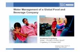Water Management of a Global Food and Beverage Companyacademia-engelberg.ch/wp-content/uploads/2015/05/Frutiger.pdf · Christian Frutiger, Nestlé S.A. ... Milk products Nutrition