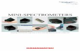 MINI-SPECTROMETERS - Scitec Instruments · HAMAMATSU mini-spectrometers are compact polychro-mators made up of optical elements such as a grating, an image sensor and its driver circuit,