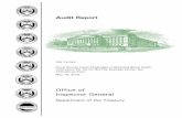 Audit Report - United States Department of the Treasury · SSA Social Security Administration The ... audit reports, ... In our November 2014 audit report on the