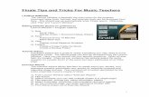 Finale Tips and Tricks - WordPress.com · Finale Tips and Tricks For Music Teachers LAUNCH WINDOW ... from document as you are composing Toolbars Finale has lots of options in default