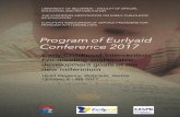 Program of Eurlyaid Conference 2017 - FASPER · Prezentacija dobre prakse u različitim zemljama ... Brazil Ana Maria Serrano Institute of Education, Center of Research on Education,