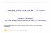 Holtkamp ITER 100204 EPFL - Columbia Universitysites.apam.columbia.edu/.../ITER_Holtkamp_100204_EPFL-2.pdf · Overview of the Status of the ITER Project Norbert Holtkamp Principal