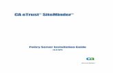 CA eTrust SiteMinder Policy Server Installation Guide · 6 Policy Server Installation Guide ... Prerequisites for Running Reports Using Crystal Reports 191 ... Troubleshooting 221