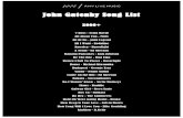John Gatenby Song List - amvlivemusic.com · Your Song - Elton John You’re All I Need To Get By - Marvin Gaye You Never Can Tell - Chuck Berry They Can’t Take That Away From Me