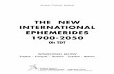 New International Ephemerides 1900-2050 · Les positions Vraies (True) sont les positions obtenues pour l’orbite instan-tanée de la Lune par les éléments d’osculation. ...