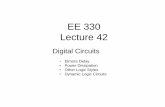 EE 330 Lecture 42 - Iowa State Universityclass.ece.iastate.edu/ee330/lectures/EE 330 Lect 42 Fall 2016.pdf · EE 330 Lecture 42 Digital Circuits • Elmore Delay ... Elmore delay[1]