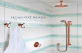 Innovative Shower Solutions - Newport Brass · cutting edge technology, ... Ceiling Mount Only RAINFALL SHOWERHEADS 281-1/26 Multifunction Hand Shower ... Finished Spray Surface 283-5/26