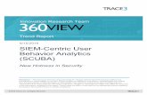 9/15/2016 SIEM-Centric User Behavior Analytics (SCUBA) · SIEM-Centric User Behavior Analytics (SCUBA) New Hotness in Security Based on the variety of data sources being analyzed,