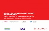 Affordable Housing Need in Scotland · Duffy and the Scottish Housing Best Value Network for ... SRS Social Rented Sector UC Universal Credit. iii Affordable Housing Need in Scotland