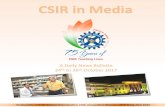 Produced by Unit for Science Dissemination, CSIR ... News Bulletin 24th... · Produced by Unit for Science Dissemination, CSIR, Anusandhan Bhawan, ... for Science Dissemination, CSIR,