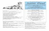 Saint Paul - stpaulchurchde.org · Page Two View this bulletin online at  HOLY TRINITY JUNE 15, 2014 FOURTH PILLAR OF CATECHISM: PRAYER The Lord’s Prayer
