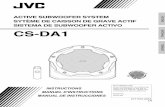 ACTIVE SUBWOOFER SYSTEM ENGLISH SYTÈME DE …resources.jvc.com/Resources/00/01/16/LVT1554-003A.pdf · Tapping screw (Dia. 3/16 inch c 13/16 inch / M 4 mm c 20 mm) c 8 Double-sided