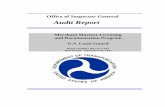Audit Report - Office of Inspector General · Audit Report Merchant Mariner ... Safety Manual, Volume III, Marine Industry Personnel was completely overhauled, ... engineers of passenger