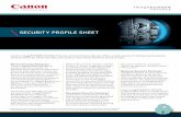 imageRUNNER ADVANCE Security Profile Sheet - Canon …downloads.canon.com/nw/pdfs/solutions/imageRUNNER-ADVANCE-S… · Canon’s imageRUNNER ADVANCE Series of multifunction devices