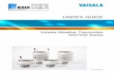 USER'S GUIDE - Esis · USER'S GUIDE Vaisala Weather Transmitter ... © Vaisala 2015 No part of this manual may be reproduced, ... PTU Measurement Principle ...