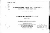 INTRODUCTORY GUIDE TO EXPLOSIVES, HANDLING … · c1 introductory guide to explosives, handling and devices ... va], bsaf technical report afrpil*tr*71*30 aprii 1911 ... when u.s.