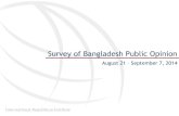 Survey of Bangladesh Public Opinion - Homepage | IRI · Survey of Bangladesh Public Opinion ... intends to launch a popular movement against the government to ... 11% 20% 23% 34%