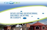 DEVELOPING GEOTHERMAL DISTRICT HEATING IN … · Executive summary 5 GeoDH Report ‘Geothermal district heating’ is defined as the use of one or more production fields as sources