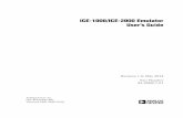 ICE-1000/ICE-2000 Emulator User’s Guide - Analog Devices€¦ · Purpose of This Manual viii ICE-1000/ICE-2000 Emulator User’s Guide Purpose of This Manual The ICE-1000/ICE-2000