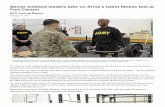 Senior enlisted leaders take on Army’s latest fitness test ... · NCO Journal Report February 27, 2017 ... center leader of the Citadel Recruiting Center for ... and then push or