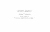 Theoretical Physics T2 Quantum Mechanicshomepage.univie.ac.at/Reinhold.Bertlmann/pdfs/T2_Skript_final.pdf · Theoretical Physics T2 Quantum Mechanics Course of Lectures by Reinhold