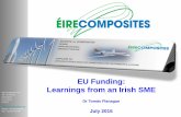 EU Funding: Learnings from an Irish SME - Our Ocean … · EU Funding: Learnings from an Irish SME An Choill Rua Dr Tomás Flanagan July 2015 EireComposites Teo Indreabhan Co Galway