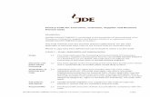 Privacy Code for Customer Data - Jacobs Douwe Egberts · JACOBS DOUWE EGBERTS Privacy Code for Consumer, ... legal or business consulting or ... Racial or ethnic data: ...