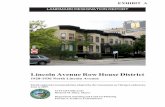 Lincoln Avenue Row House District - City of Chicago · LANDMARK DESIGNATION REPORT Lincoln Avenue Row House District 1928-1936 North Lincoln Avenue Final Landmark recommendation adopted