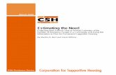 Estimating the Need - CSH · March 2005 CSH Evidence Series Estimating the Need Projecting from Point-in-Time to Annual Estimates of the Number of Homeless People in a Community and