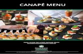 CANAPÉ MENU - SHAMROCK CATERING GROUP · Mini Apple Crumble with Rhubarb and side of Homemade Whipped Cream ... we have the menu to suit your budget ... continues to grow along with