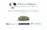 Pico Hydropower in Nepal - Engineering For Change · Pico Hydropower in Nepal Alastair ... This report details a proposed scheme ... The original design combined the two flows at
