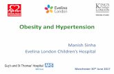 Obesity and Hypertension - Manchester University NHS ... and hypertension.pdf · Manchester 30th June 2017 Obesity and Hypertension Manish Sinha Evelina London Children’s Hospital