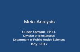 Meta-Analysis - UC Davis Health€¦ · – must strike a balance that is appropriate to your ... – Total body ... for each meta-analysis. Results . 21.Synthesis of results: