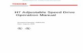 H7 Adjustable Speed Drive Operation Manual - inverter & Plc€¦ · H7 Adjustable Speed Drive Operation Manual Document Number: 52854-002 Date: August, 2005 efesotomasyon.com -Toshiba