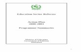 Education Sector Reforms Action Plan 2000 -2003 …siteresources.worldbank.org/PAKISTANEXTN/Resources/Pakistan... · Education Sector Reforms Action Plan ... in -service training