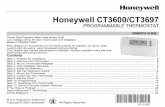 69-1642 - Honeywell CT3600/CT3697 Programmable … · 69-1642 2 Total comfort temperature management with Smart ResponseŽ Technology. Congratulations! You made a smart choice by