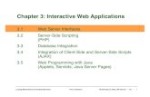 Chapter 3: Interactive Web Applications · Chapter 3: Interactive Web Applications 3.1!Web Server Interfaces 3.2!Server-Side Scripting!(PHP) ... variable QUERYSTRING