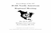 ISAE North-American Regional Meeting 2014 ISAE North... · Proceedings of the 12th ISAE North-American Regional Meeting May 30-31, 2014 East Lansing, MI, USA 5 Oral presentations