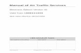 Manual of Air Traffic Services · Manual of Air Traffic Services ... terms as per ICAO Doc 4444. Sections affected: 1.1.1, 1.2.1 37152 ... ACAS clear of conflict ...