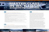 Master Class in ieC 61850 - DT Partners · Master Class in ieC 61850 systeMs integration. The course will be held in the following cities with the following dates: Each Master Class