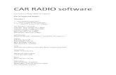 CAR RADIO software - SOS Autokeys Radio.pdf · Opel CD40 Delphi / 24C32 ... Blaupunkt Partnumber 7 607 005 001 / MC68HC05B16 7 607 005 019 / MC68HC05B16 ... 7 612 300 301 / AM29LV320