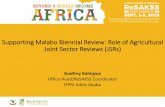 Supporting Malabo Biennial Review: Role of Agricultural ... · Supporting Malabo Biennial Review: Role of Agricultural Joint Sector Reviews (JSRs) ... Burundi, Cote d’Ivoire, Kenya,